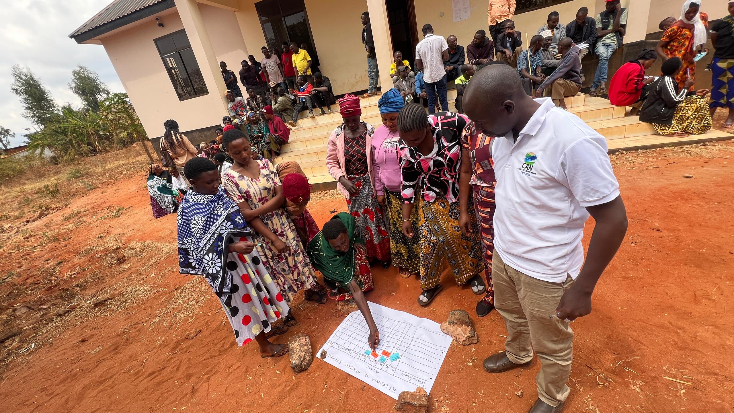 Farmers in Kongwa District are taking the first step to Participatory Cropping Calendar Formulation